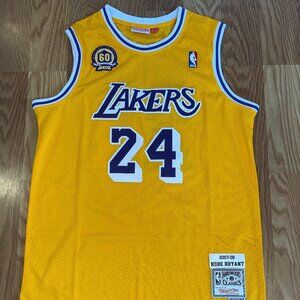 Kobe Bryant Mitchell and Ness Jersey 06-07 - Lakers 60th Anniversary